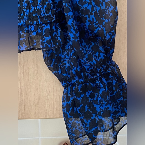 New look elasticated sally floral sheer top size 12 - Picture 3 of 5